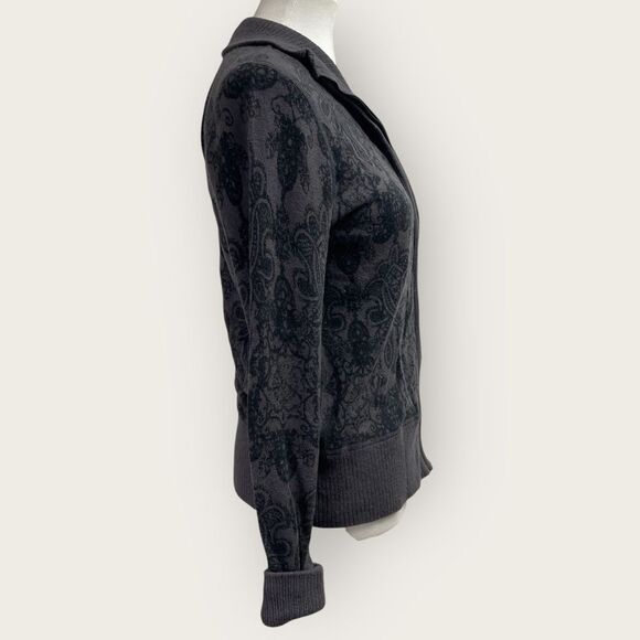 The North Face Wool blend Cardigan Sweater Jacket, Medium. full zip grey gray - Picture 7 of 13